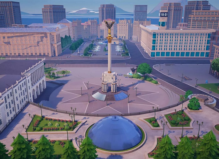 Kom og vær med! Fortnite har en unik mulighed for at hjælpe med genopbygningen af Ukraine ved at gå rundt i det virtuelle centrum af Kiev.-2